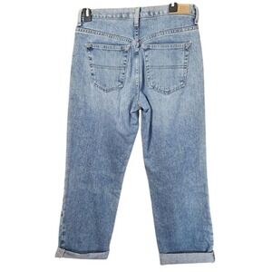 Tommy Hilfiger Boyfriend Jeans Women 6 Cuffed Crop Denim 100% Cotton Y2K